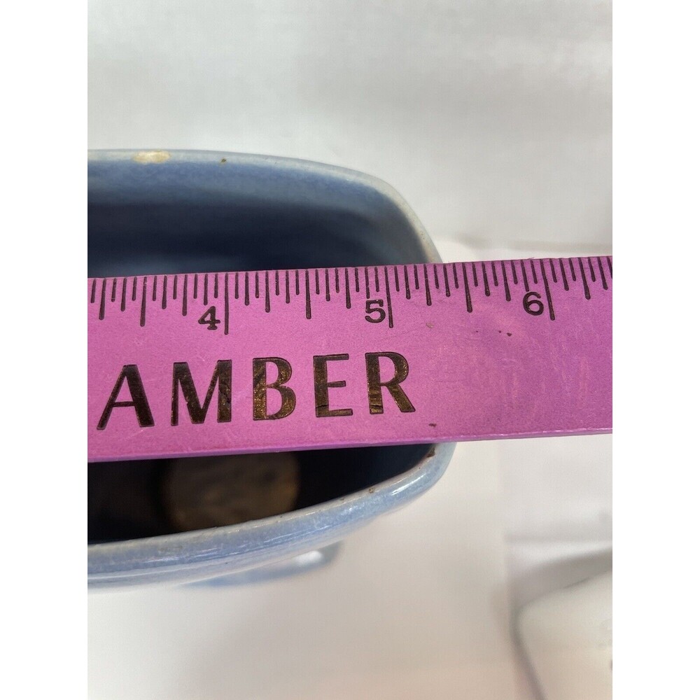 Robinson Ransbottom Vase Art Pottery Gazelle Deer Blue Ceramic 230 MCM VTG Retro - Picture 16 of 16